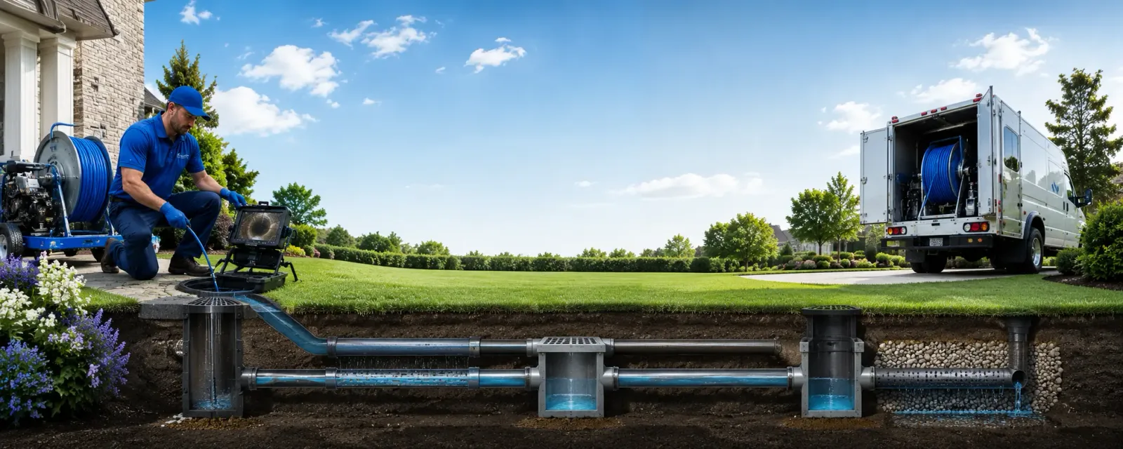 Outdoor drain cleaning information for Hornick, IA